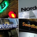 De svenska storbankerna - SEB, Swedbank, Nordea och Handelsbanken